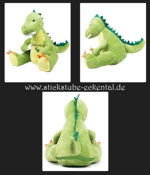 Kuscheltier Dino mit Namen